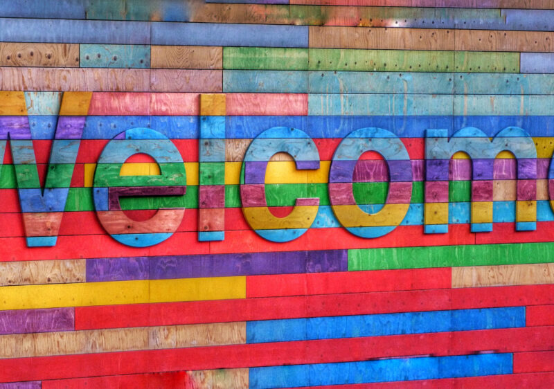 Rainbow welcome